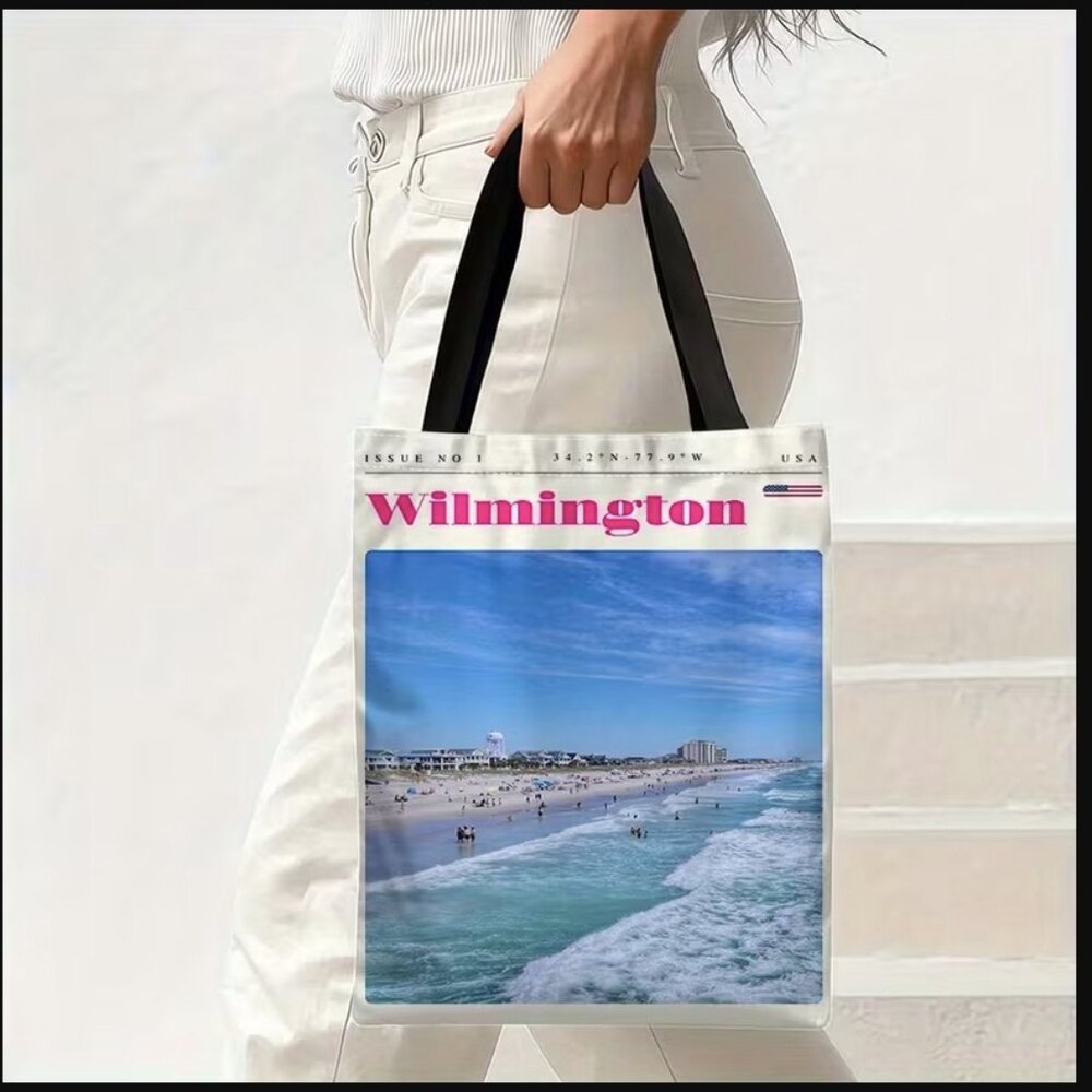 Wilmington NC Beach Girl Tote Bag, new condition